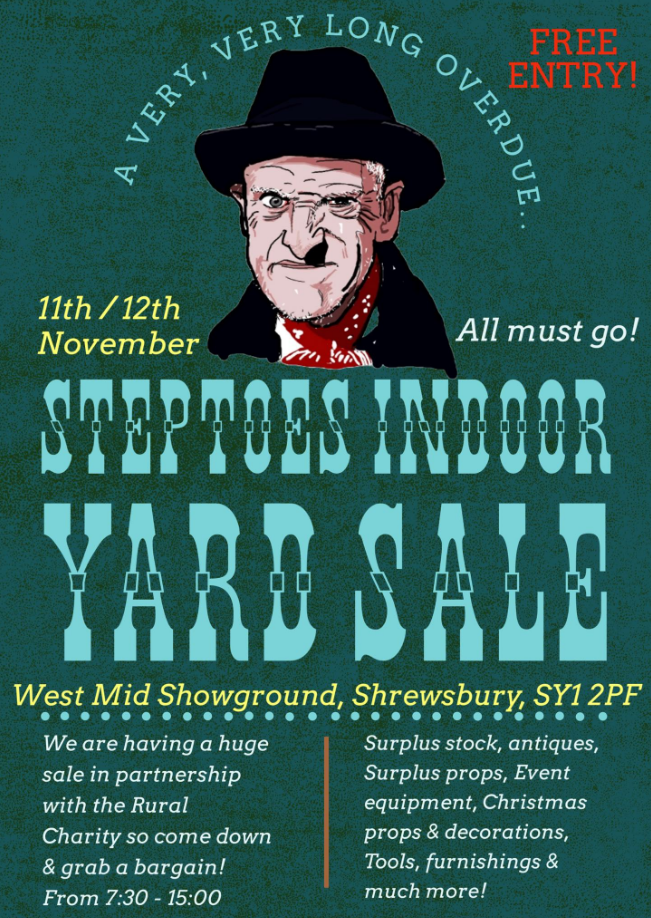 Steptoes Yard Sale - 11th / 12th November