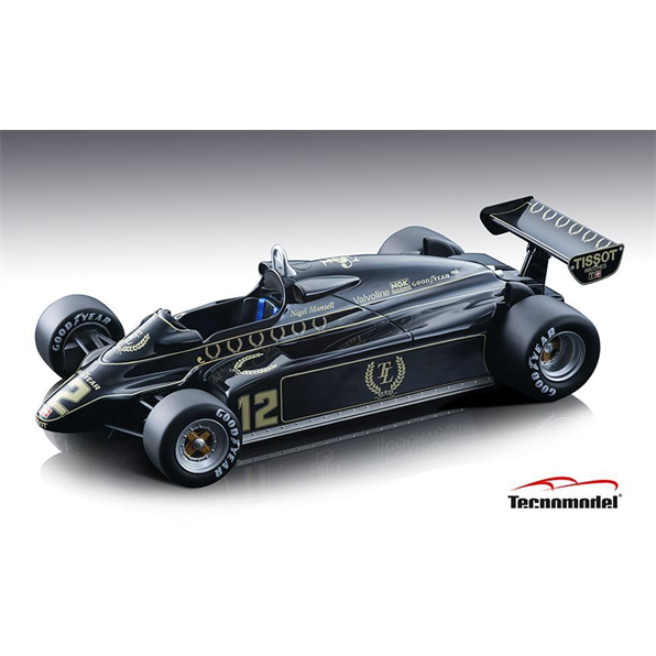 Miniature F1 Spark - Lotus 91 N°12, GP Brésil 1982, Nigel Mansell, 1/43