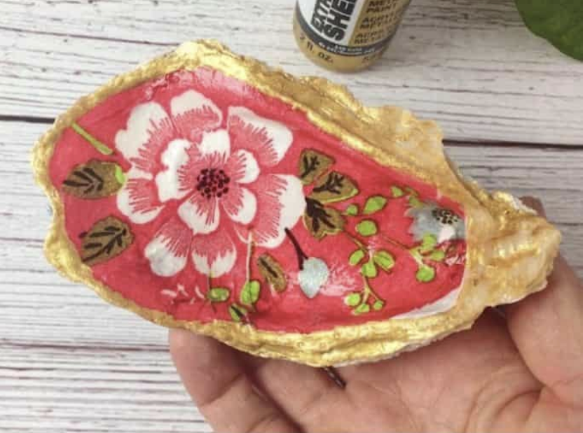 Adult Crafts: DIY Oyster Shell Ring Dishes
