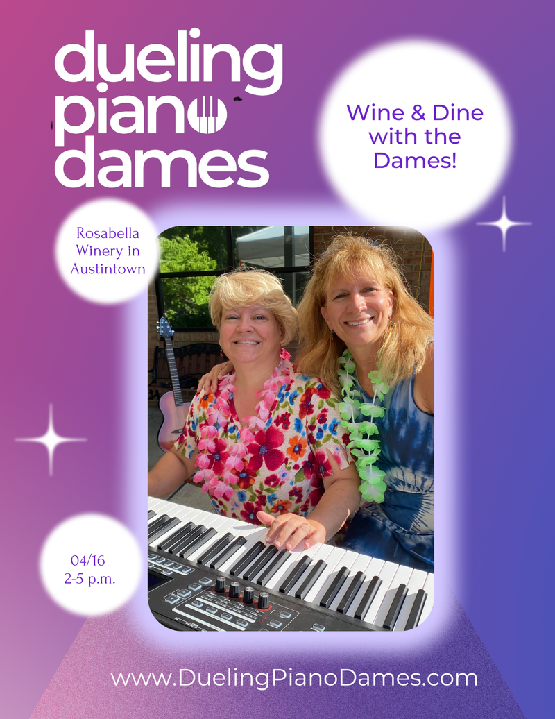 Dueling Piano Dames Play Rosabella Winery
