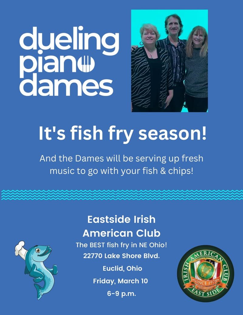 Dueling Piano Dames play Eastside Irish American Club Fish Fry