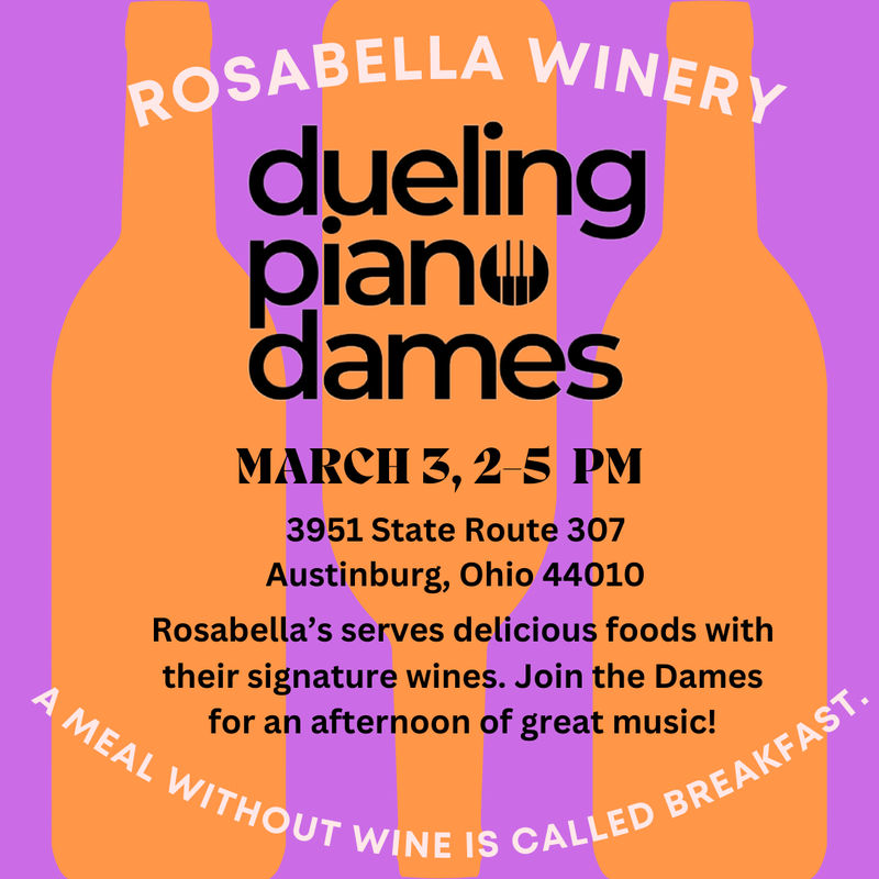 Dueling Piano Dames Duo plays Rosabella Winery