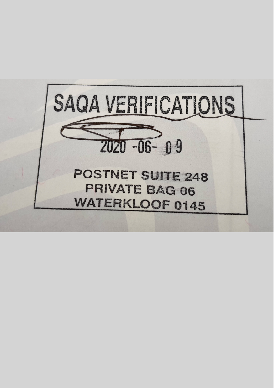 SAQA Verifications