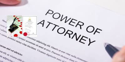 Power of Attorney - Signed in front of Notary Public  image