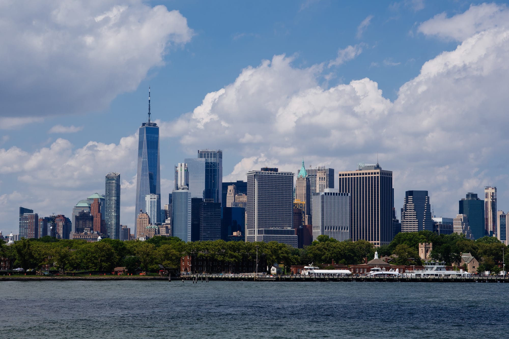 MANHATTAN, NY VIEW FROM STATEN ISLAND FERRY