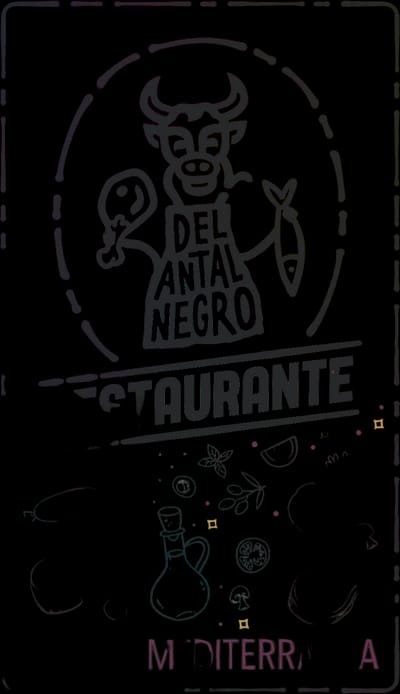 Restaurant delantal negro