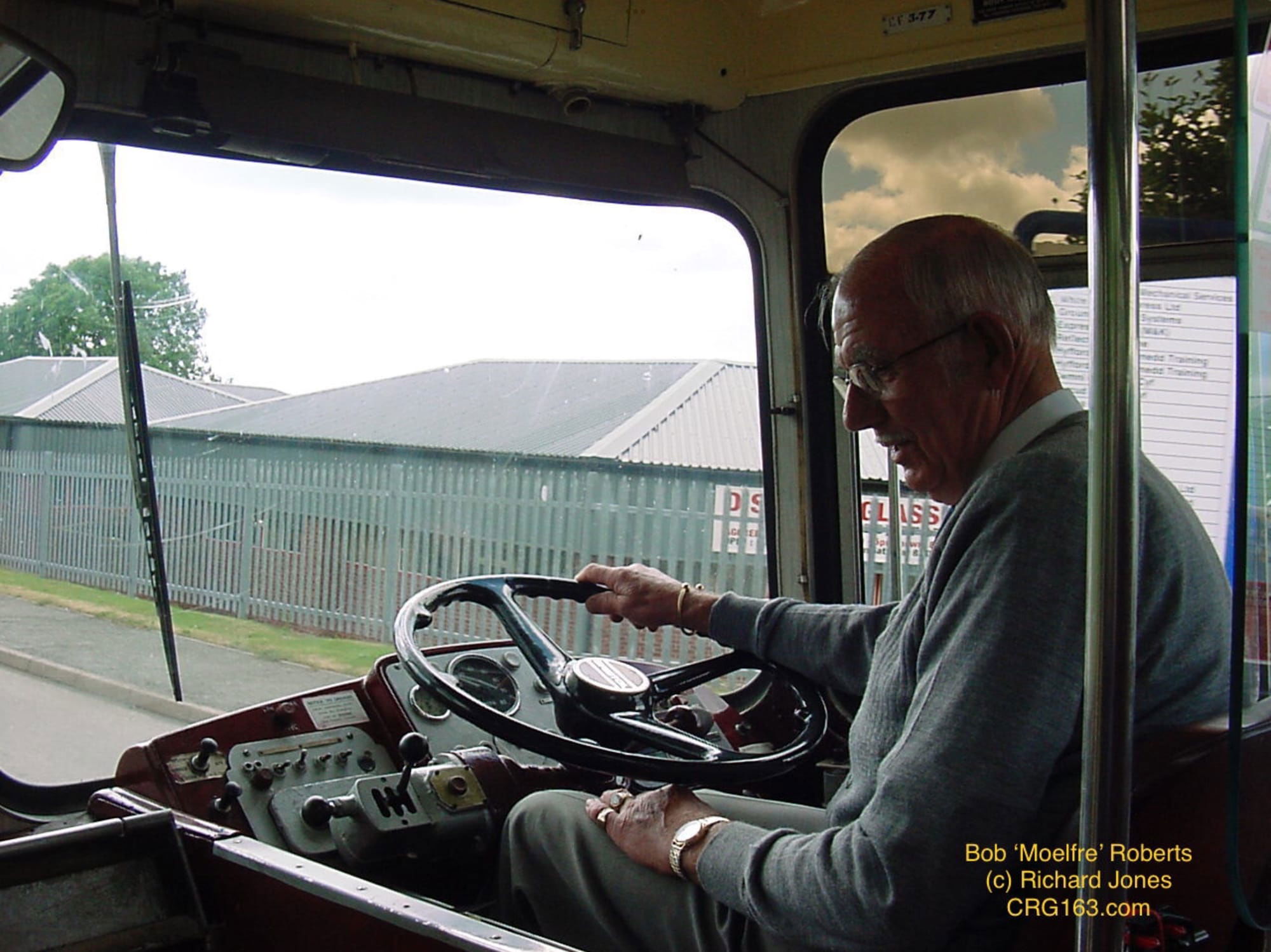 Bob ‘Moelfre’ Roberts driving preserved CRG163