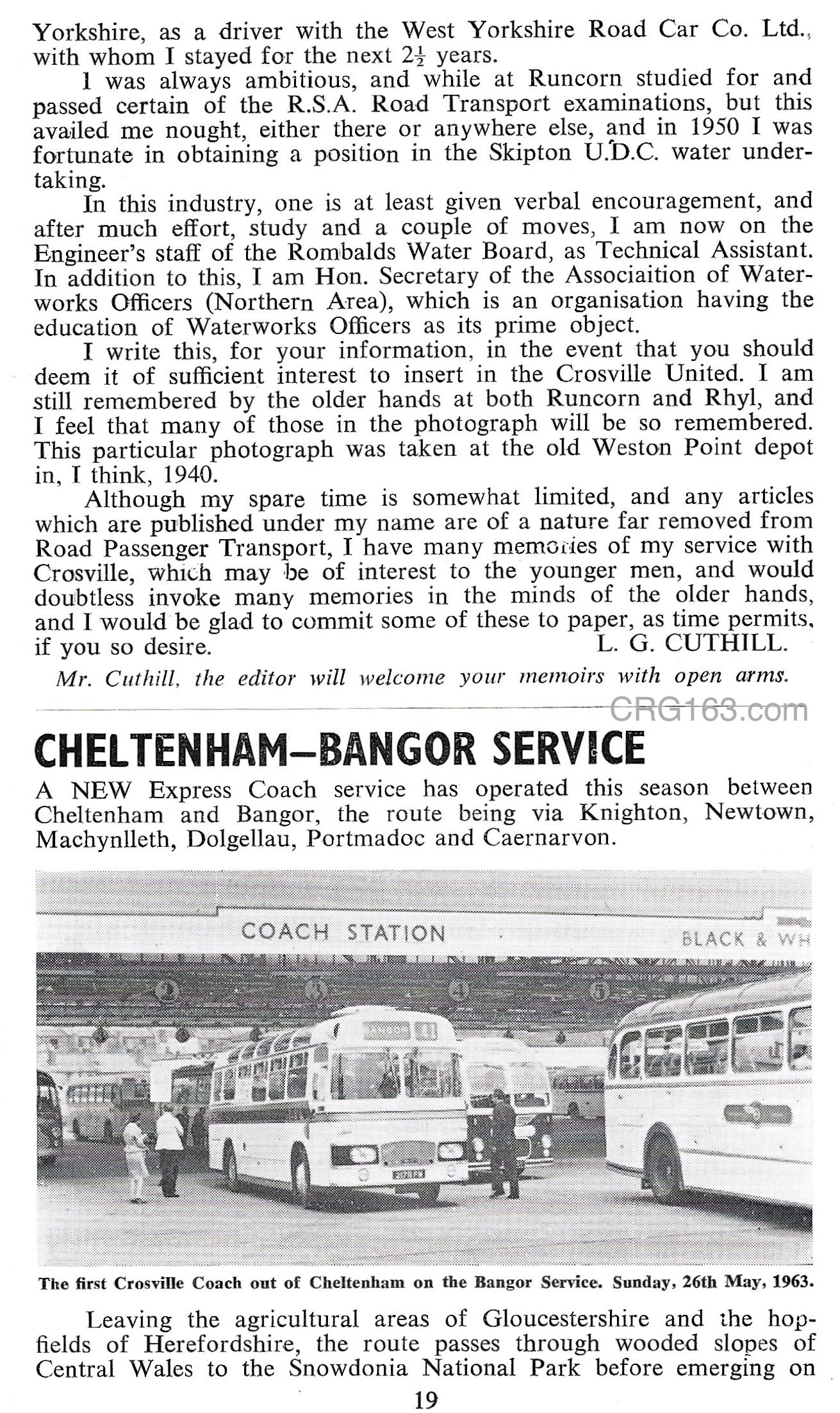 Crosville United page 19 - issue 54, September 1963