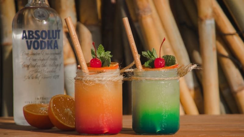 SEX ON THE BEACH - Absolut Vodka, Peach Liqueur, Orange Juice and Grenadine