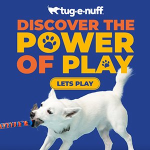 The Woof Pack are proud partners of Tug E-Nuff! The world’s #1 tug toy brand exclusively for dogs