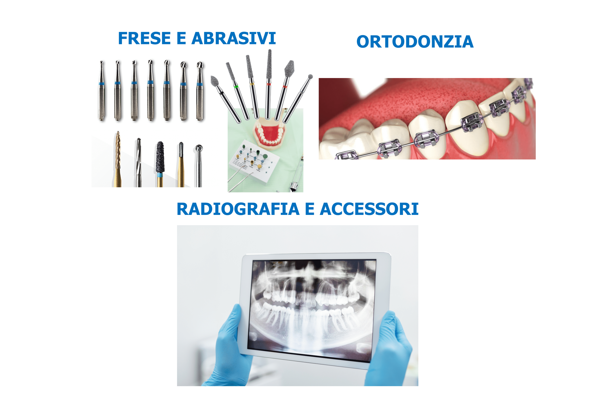 Promo Frese e Abrasivi-Ortodonzia-Radiografia e Accessori