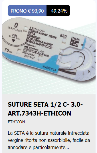 Suture Seta Ethicon 1/2 C- 3.0-ART.7343H