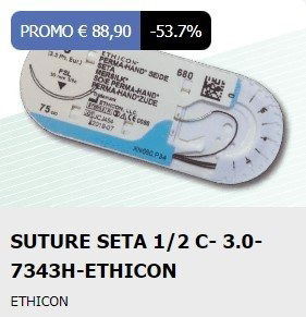 SUTURE SETA 1/2 C- 3.0-7343H-ETHICON
