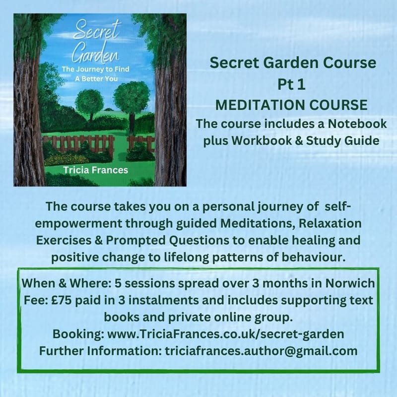 Secret Garden Meditation Course starts 1/6/24 Saturdays