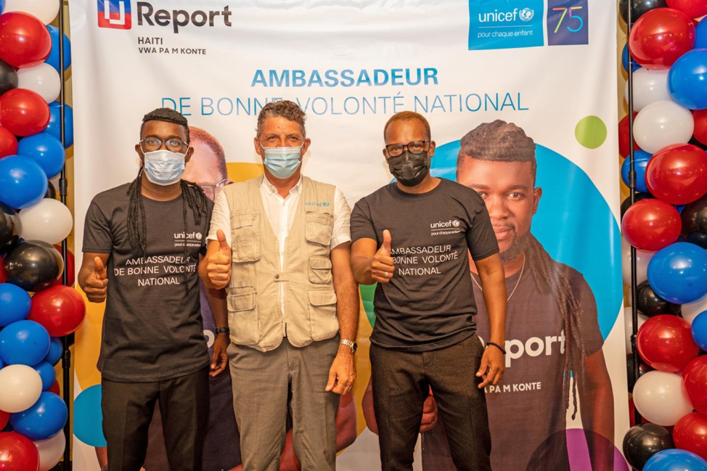 Jean Jean Roosevelt et BIC sont «Ambassadeurs de bonne volonté » nationaux de l'UNICEF HaitiLa cérémonie de nomination s’est tenue en présence de jeunes U-Reporters.
