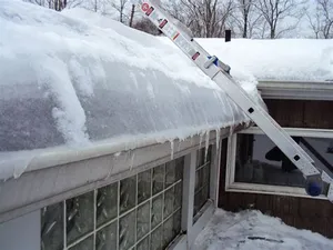 What are ice dams?