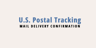 U.S. POSTAL TRACKING - MAIL DELIVERY CONFIRMATION image