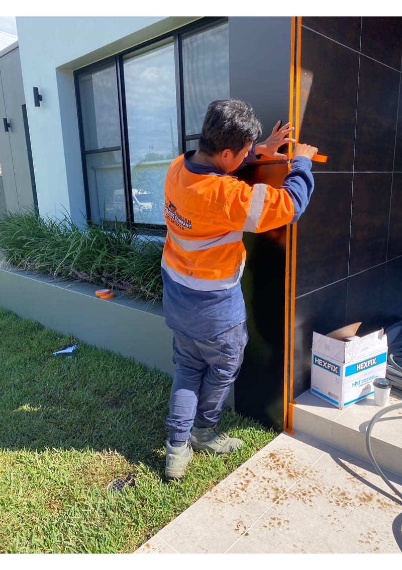 External Alucobond taping The Australian Caulking Company