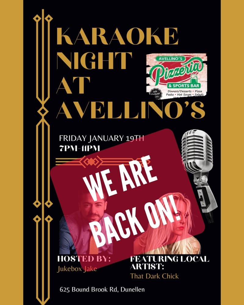 *BACK ON!* Karaoke Night at Avellino's