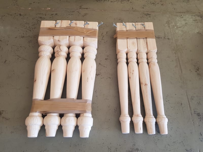 Thick and Thin (Turned Legs) Quality Pine