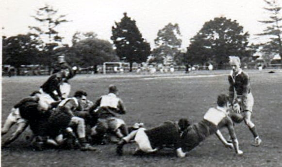 Perth Rugby League Action shot 1949
