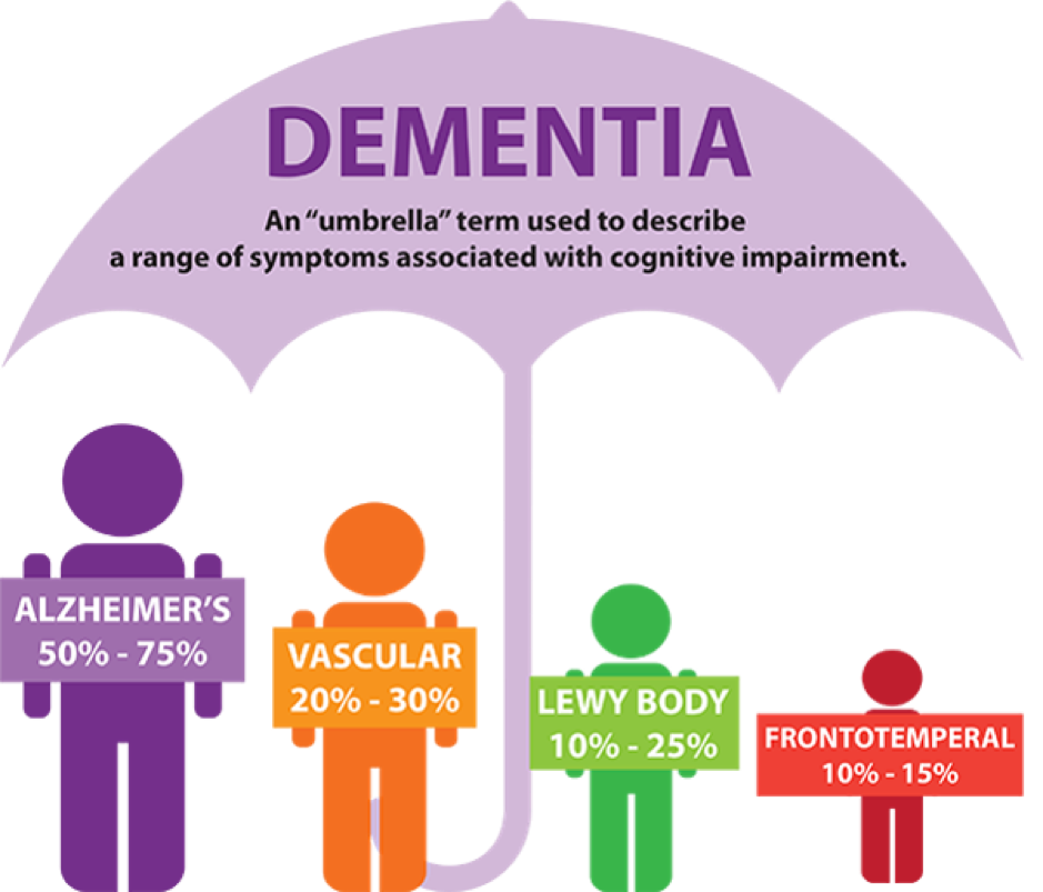 What causes dementia?