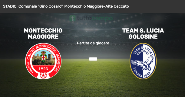 TUTTE LE PARTITE DEL WEEK END: ECCELLENZA DI SCENA A MONTECCHIO