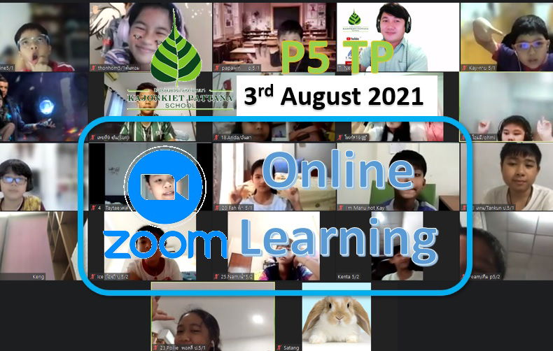 Tuesday, 3 August 2021 Zoom Classes