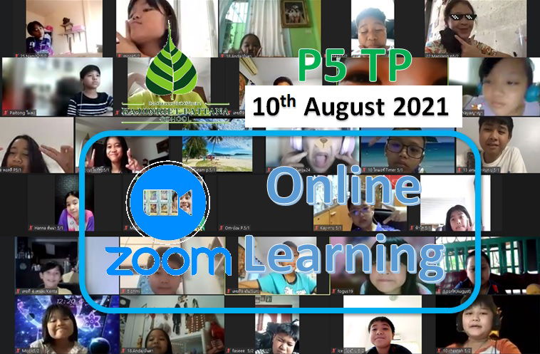 Tuesday, 10 August 2021, Zoom Classe