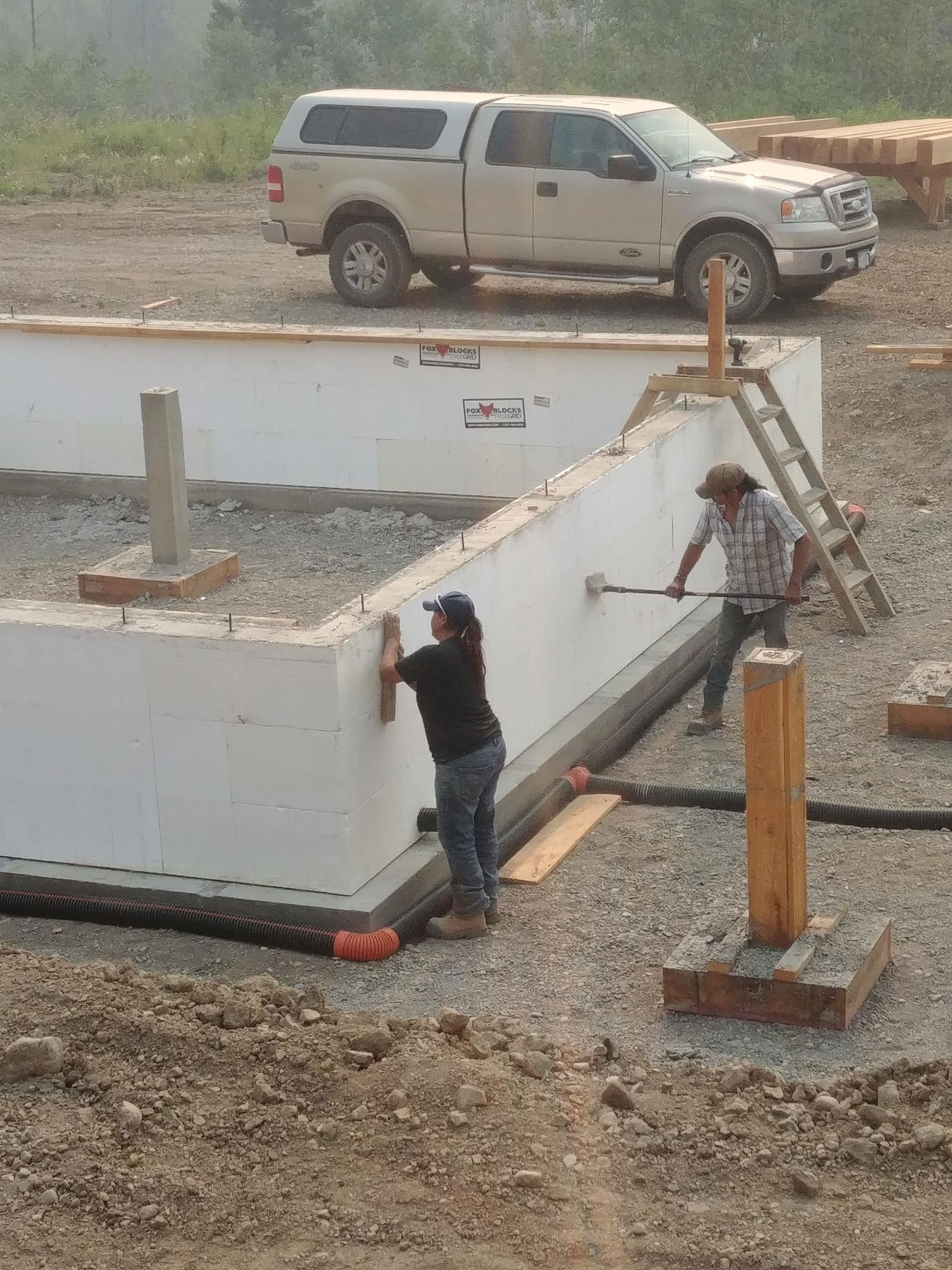 ICF Walls installed