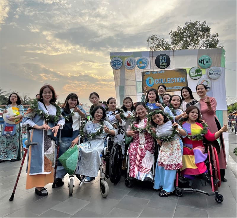 Upcycled fashion show - A special Earth Hour in Hoi An