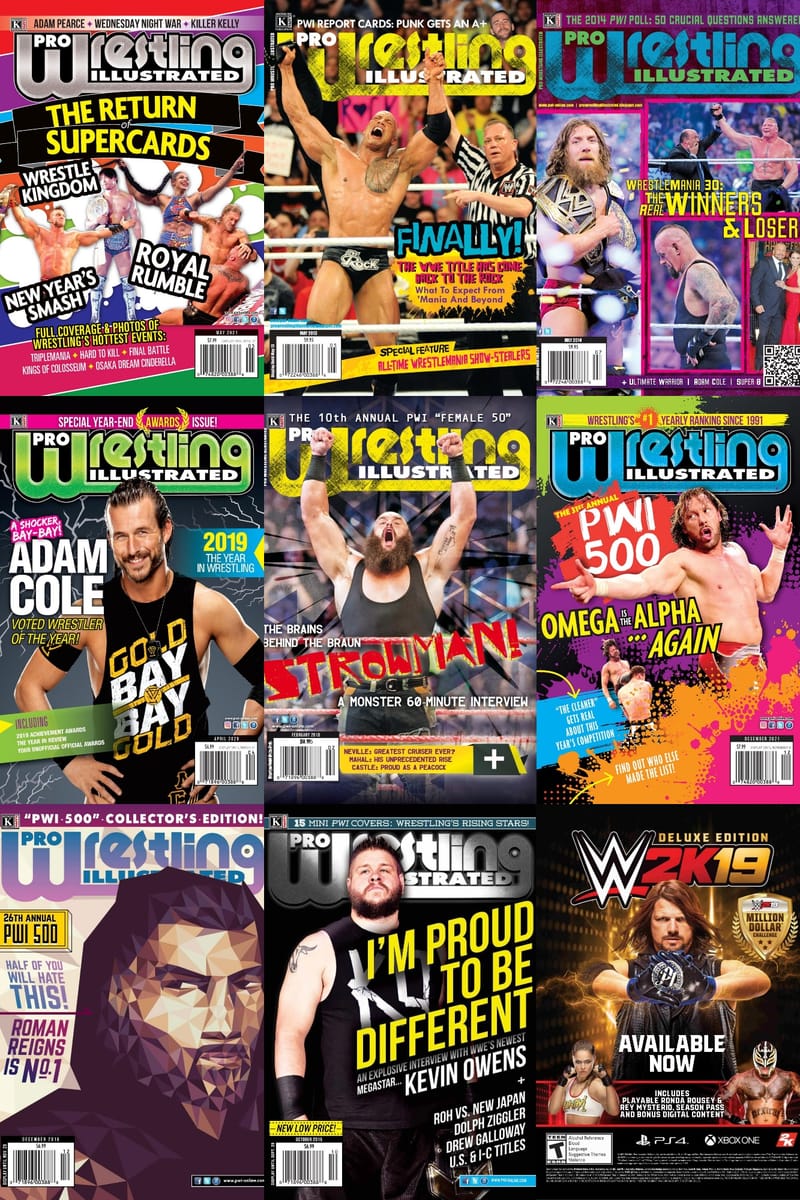 Pro Wrestling Illustrated Magazine Collection - Back Issues