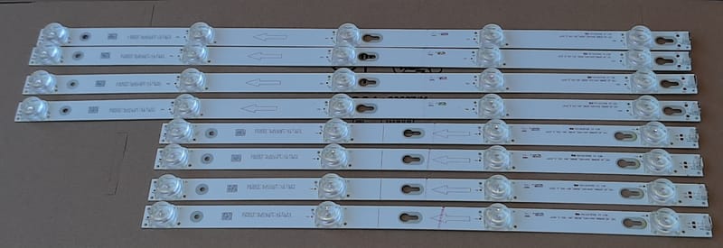 Lot De 8 Barrettes LED Pour Téléviseur Thomson 49UC6406 - Rétroéclairage Neuf