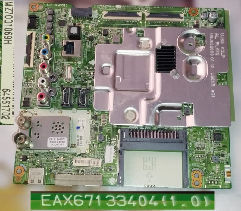 CARTE MÈRE MOTHERBOARD pour TV LG 49UJ651V EAX67133404(1.0) EBT64596402