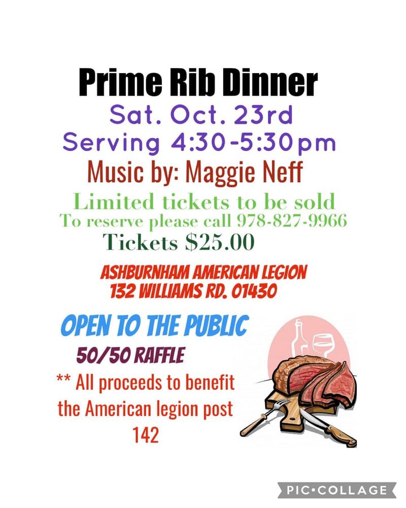 Prime Rib Dinner and Music!