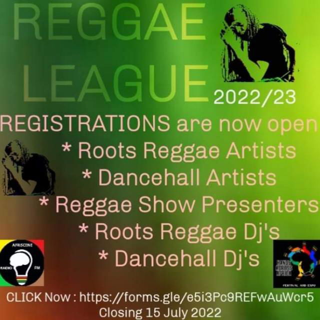 Call for Entries: Afriscene Reggae League (Awards) 2022/2023.