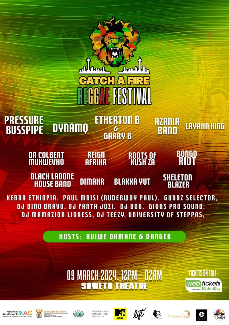 Soweto Based Rising Star To Grace Catch A Fire Int'l Reggae Festival