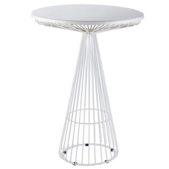White Wire Bar Table Hire