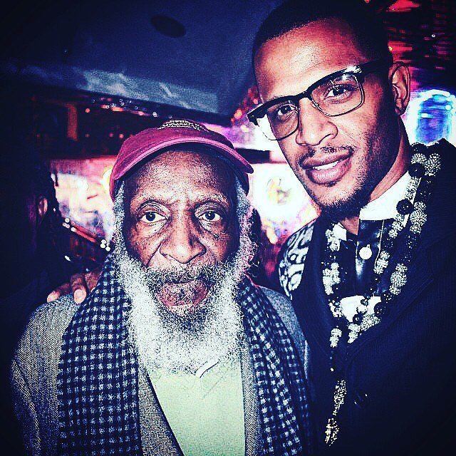 DICK GREGORY - FEATURED WITH CEO'S RELATIVE MR. KAMAAL.
