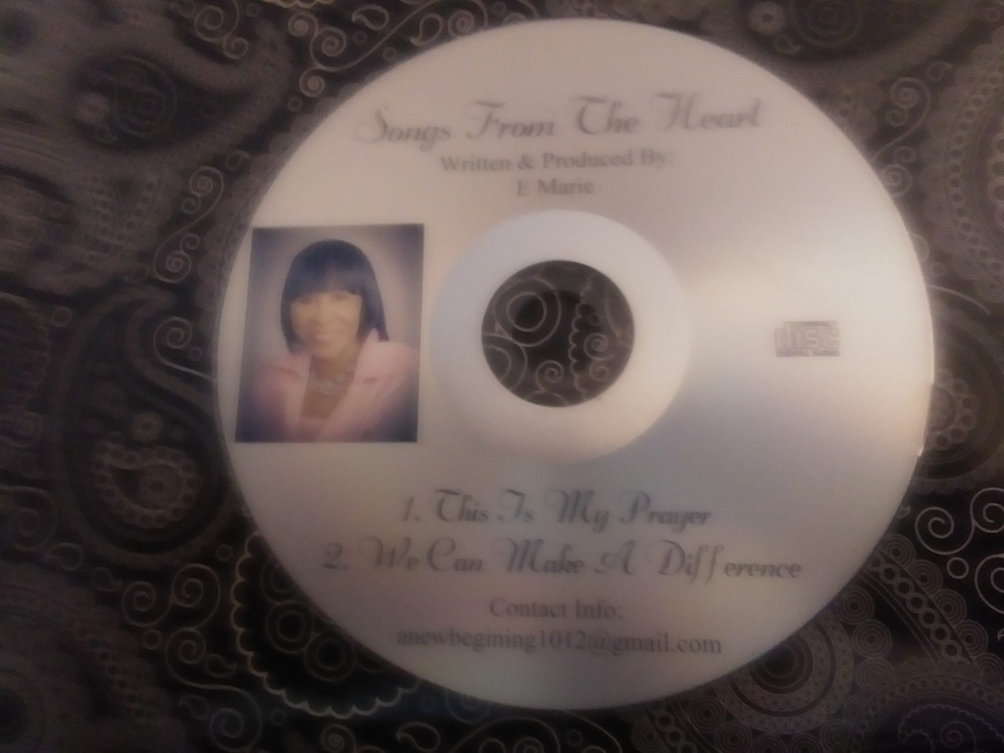 THIS IS THE CD FROM OUR FEATURED GOSPEL ARTIST WHO IS A REAL GOOD FRIEND OF OUR CEO FEATURED IN UPPER PHOTO WITH S. E. White