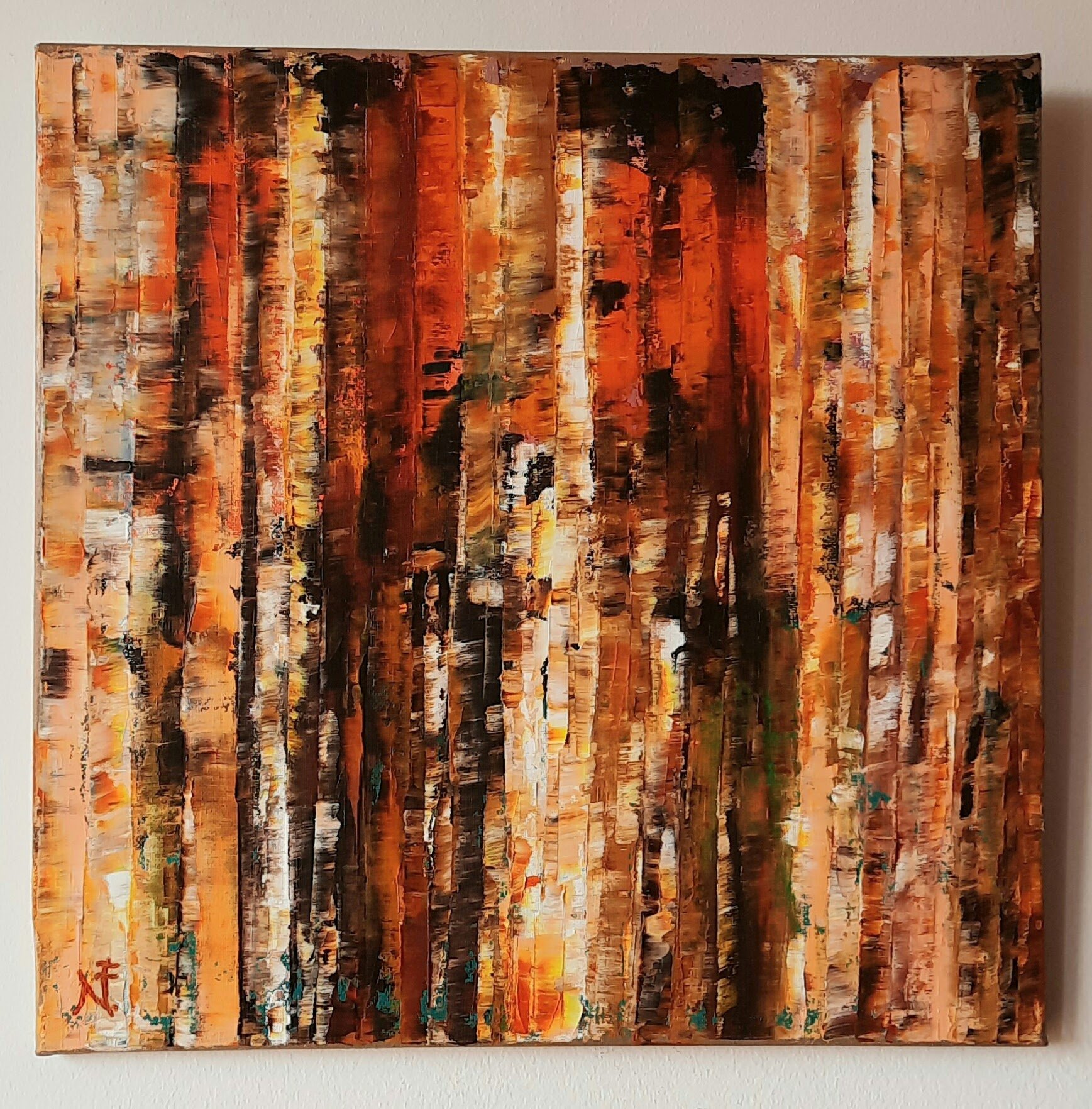 Színes nyírfák/Coloured birch trees
