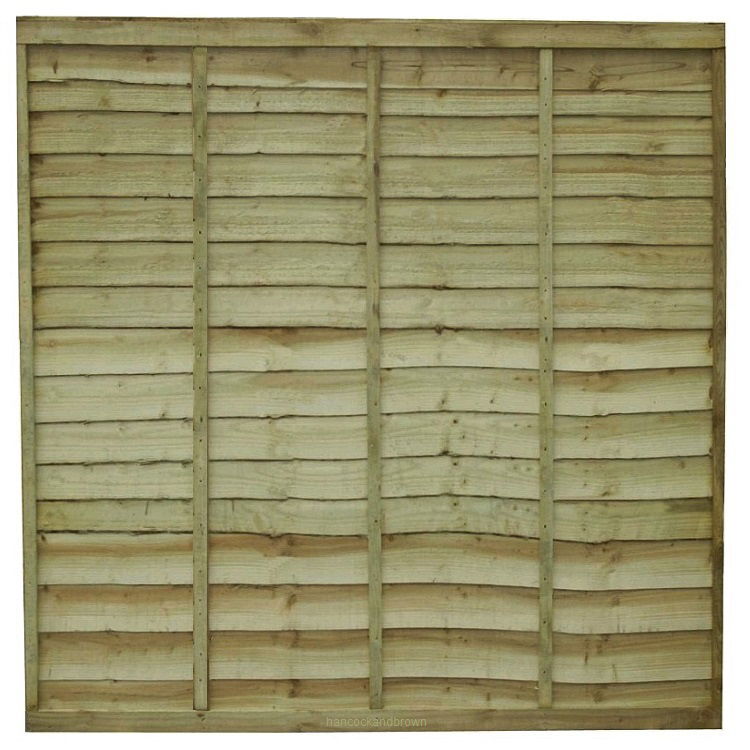Fence Panel 6ft x 6ft Pressure Treated Green