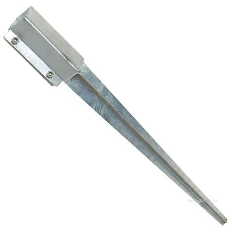 Fence Post Spike Supports Galvanised 75mm x 75mm Timber Fence Posts