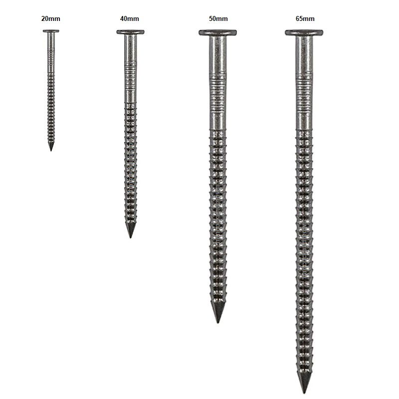 Annular Ring Shank Sheradised Steel Nails In Various Sizes