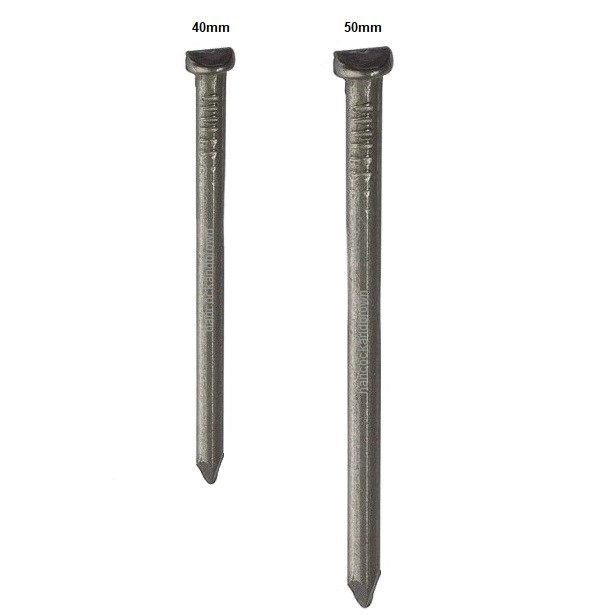 Oval Head Nails (Sheradised Steel) Supplied In Various Sizes