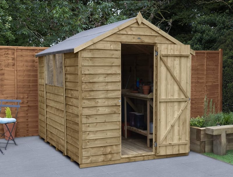 Garden Shed Apex Roof 8 x 6 Pressure Treated