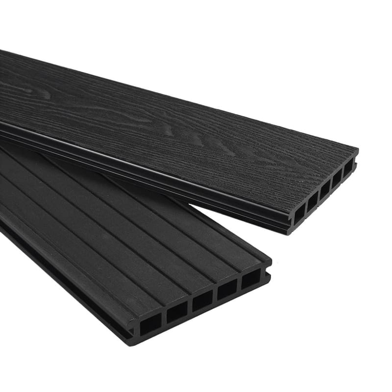 Composite Grooved Decking Black 25mm x 146mm x 3.6mts