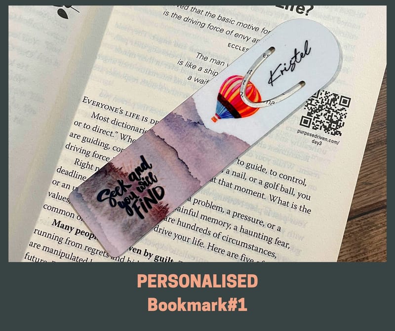 personalised bookmark, bookmark for her, bookmark for him,