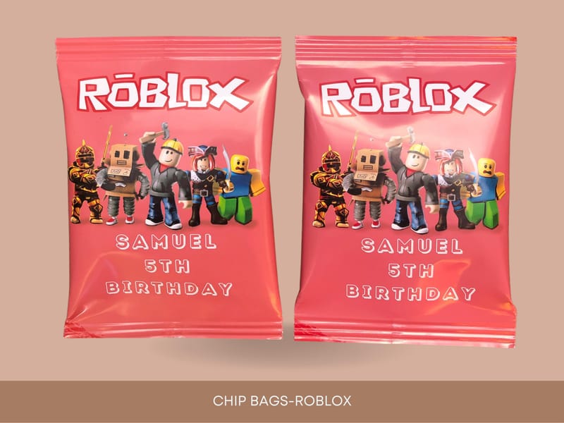 Roblox Birthday Chip Bags