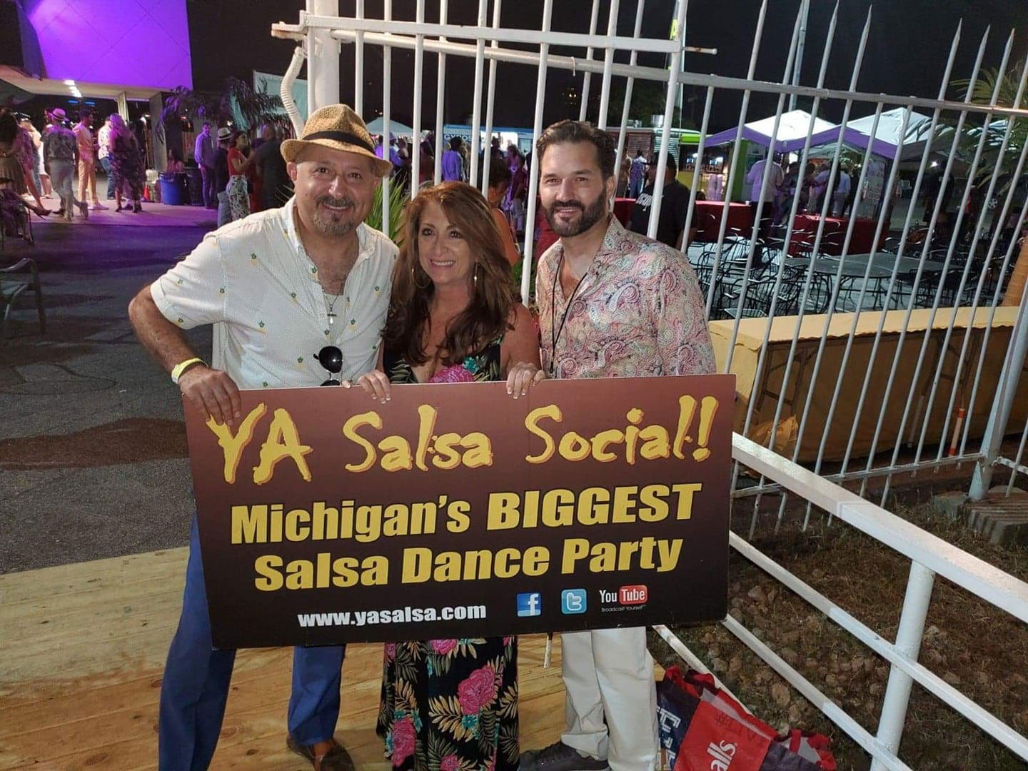 YA Salsa & Mambo Marci add sabor to the huge event Havana Nights at Detroit's Roostertail!